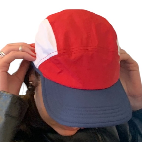 NWOT Adjustable Red, White, and Blue Color-block Ball Cap Hat - Picture 6 of 16
